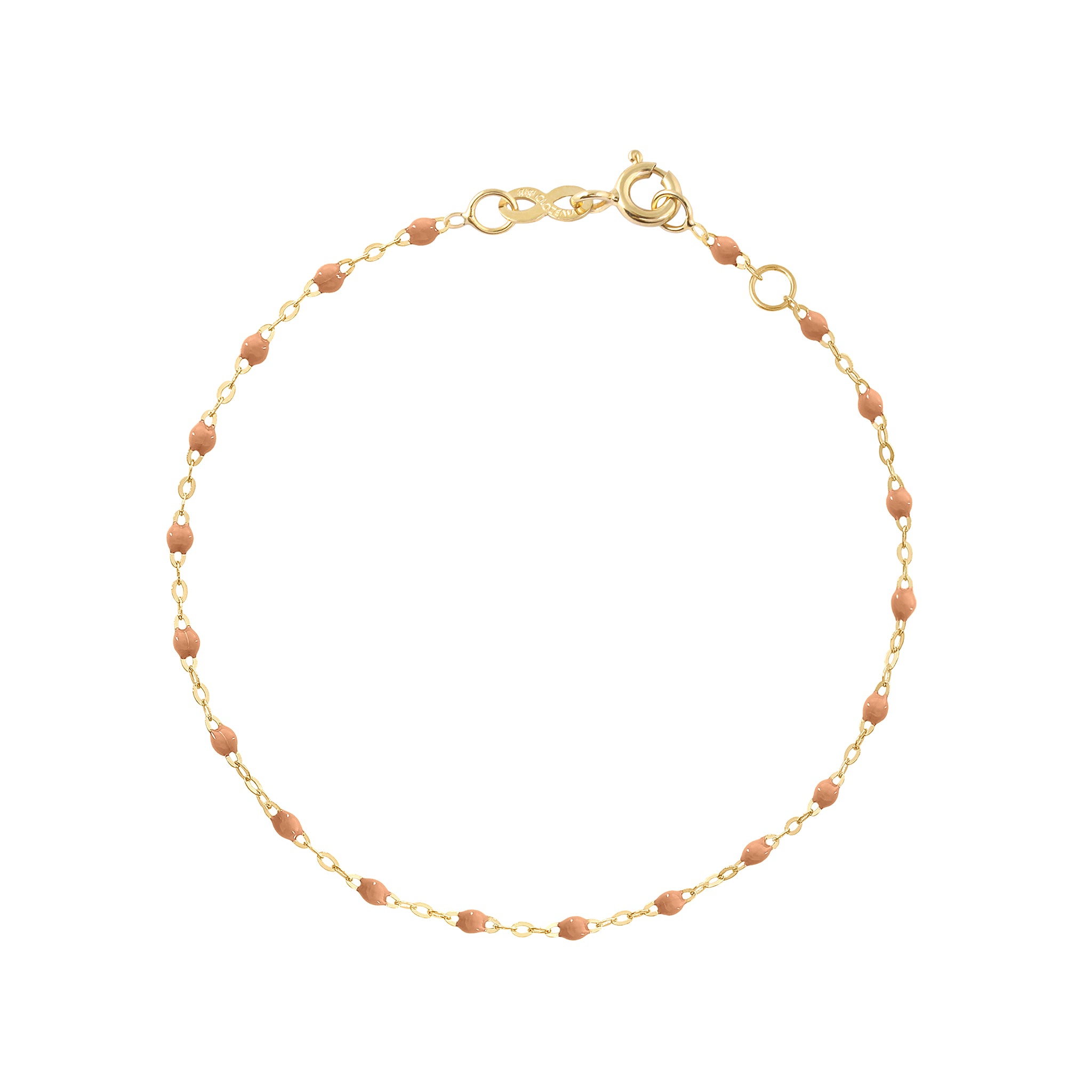 Bracelet caramel Classique Gigi, or jaune, 17 cm