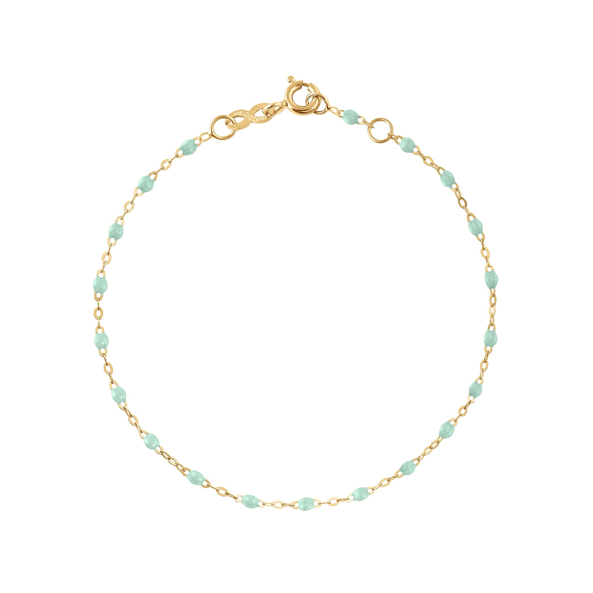 Bracelet bébé jade Classique Gigi, or jaune, 13 cm