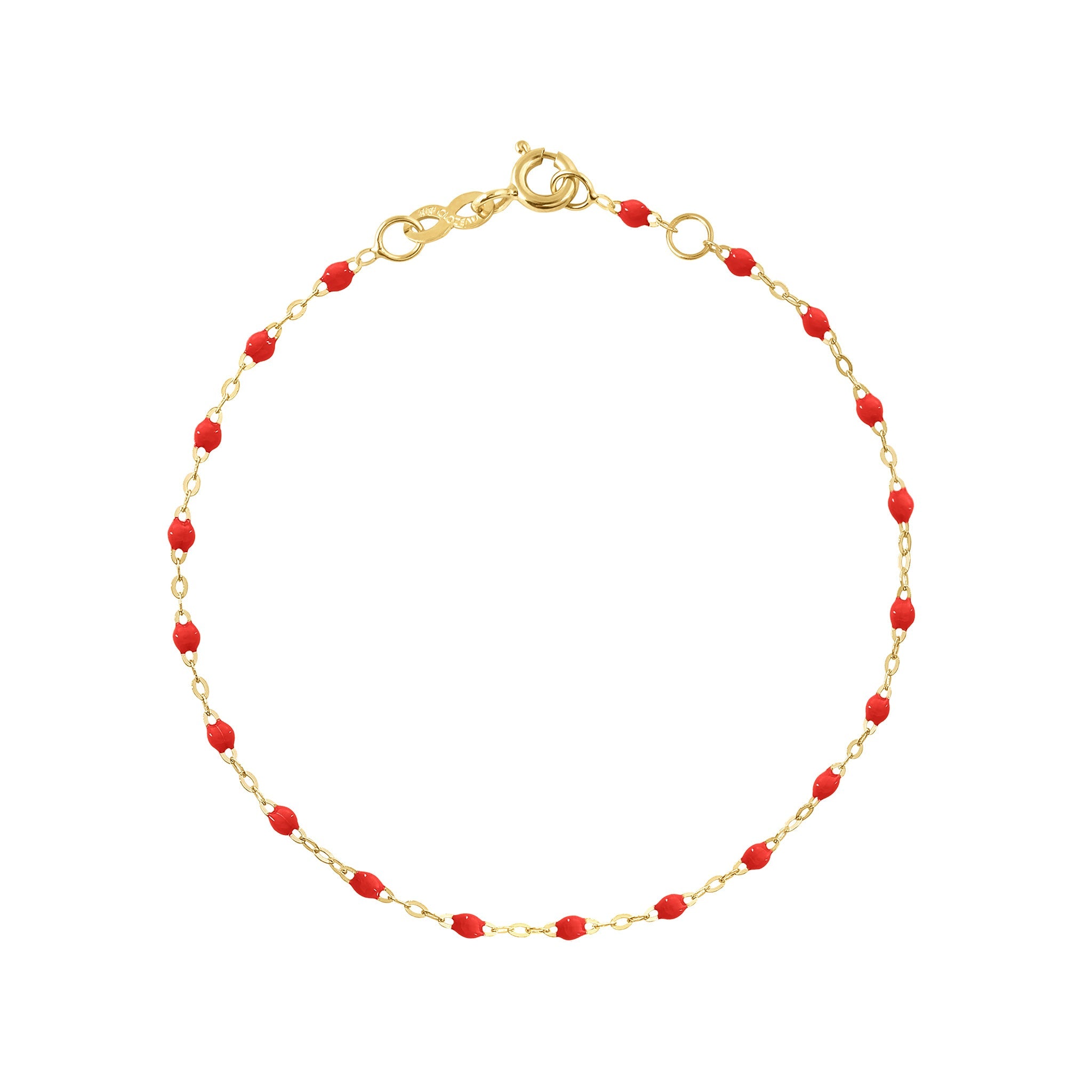 Bracelet cheville coquelicot Classique Gigi, or jaune, 24 cm classique gigi Référence :  b3gi001j3124xx -1