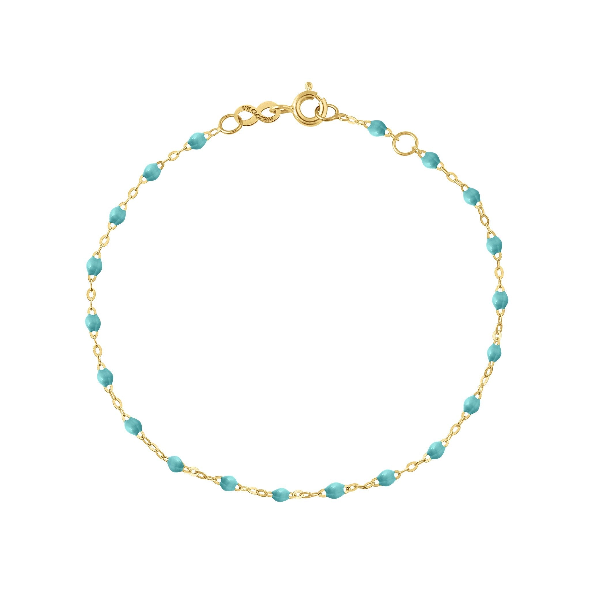 Bracelet turquoise vert Classique Gigi, or jaune, 19 cm classique gigi Référence :  b3gi001j3319xx -1