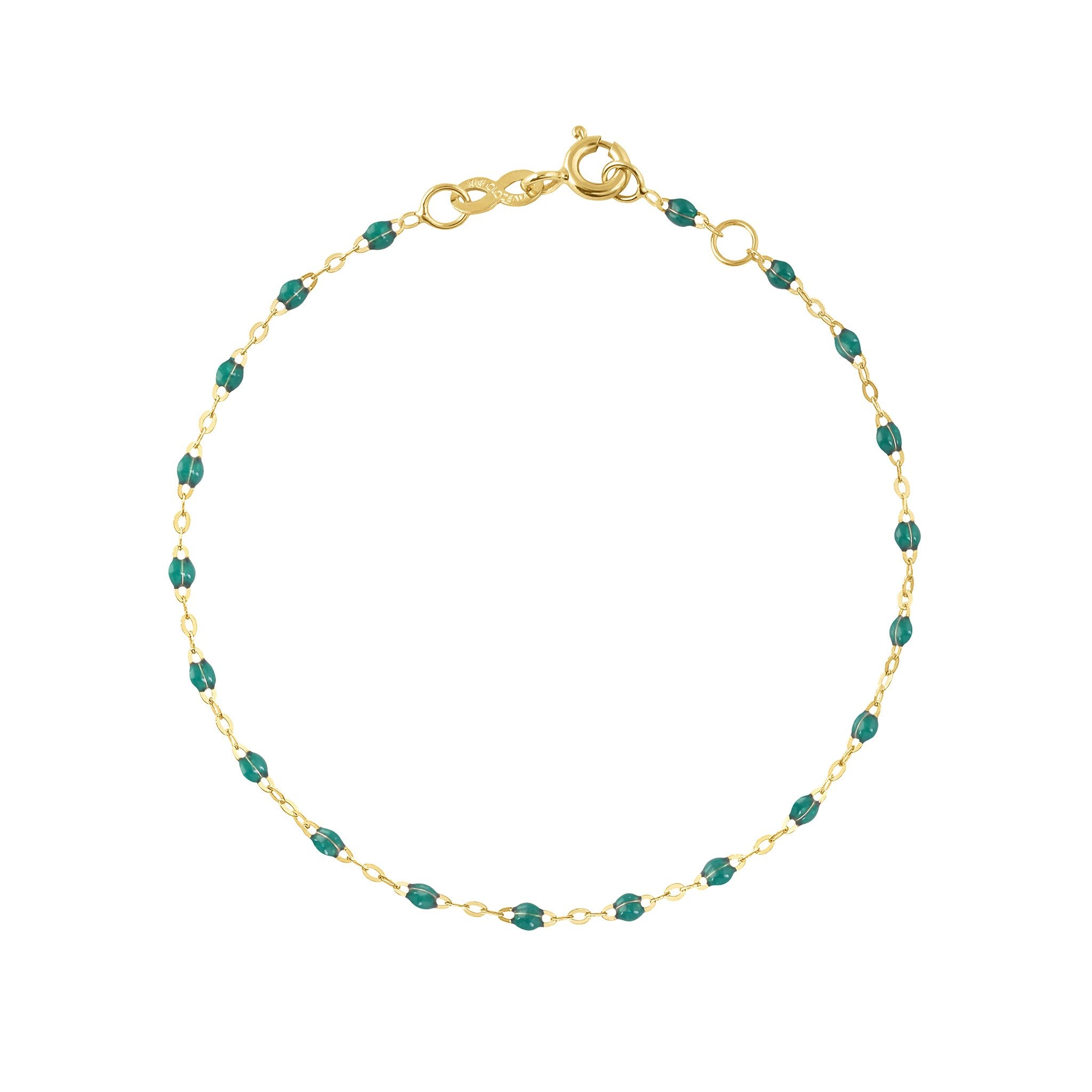 Bracelet émeraude Classique Gigi, or jaune, 17 cm