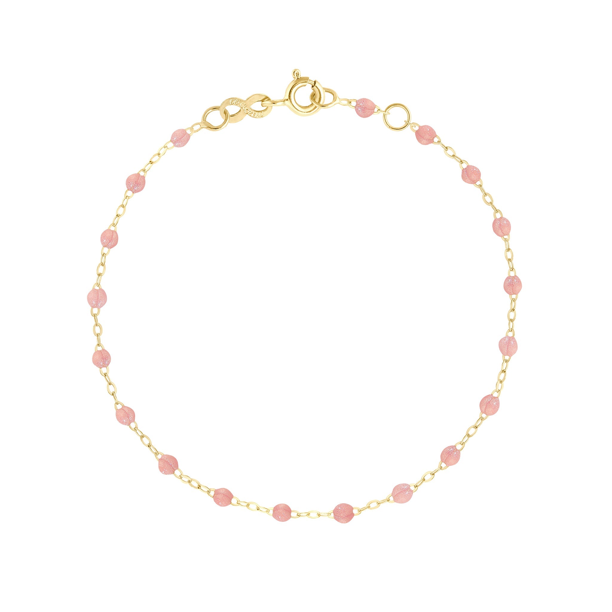 Bracelet blush Classique Gigi, or jaune, 17 cm