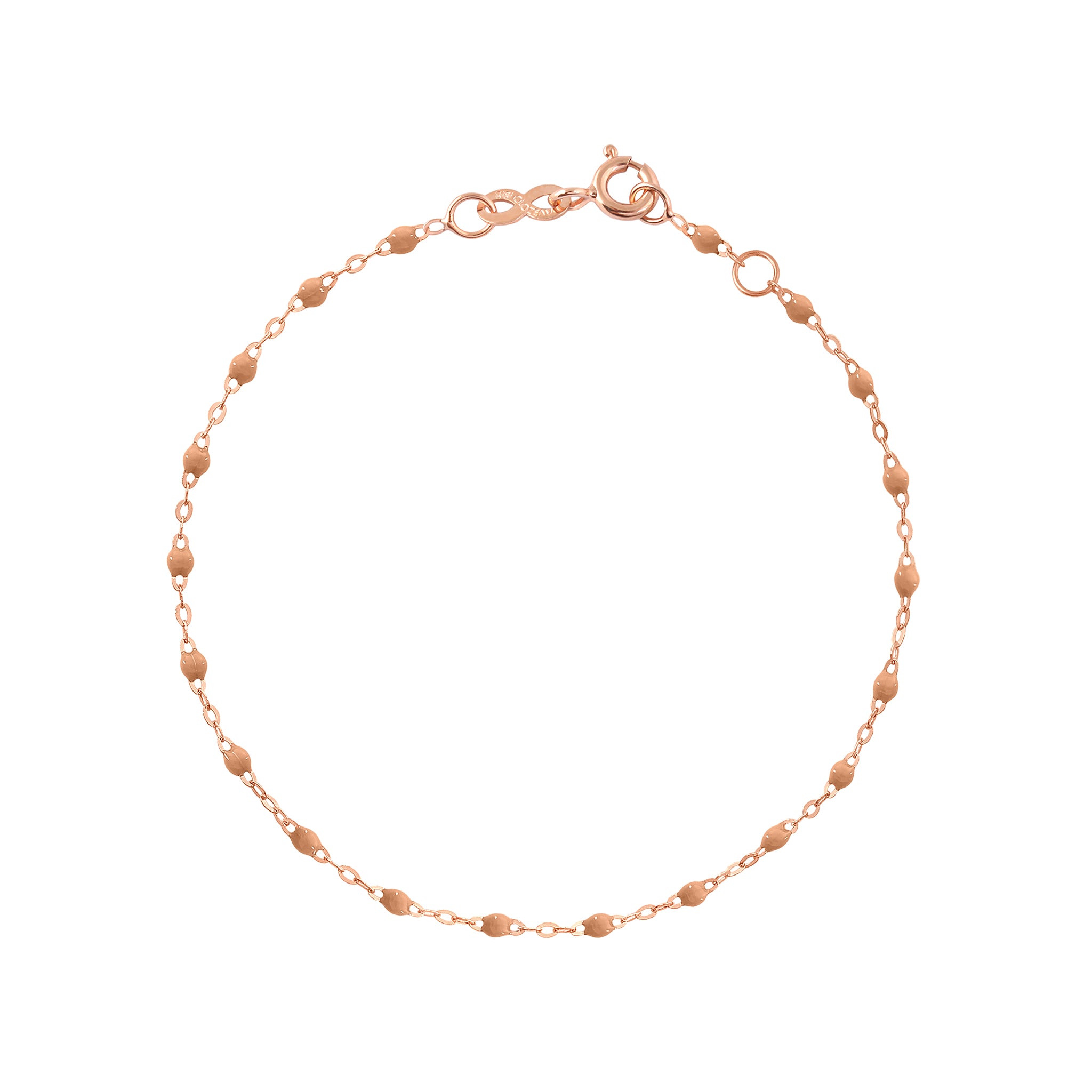 Bracelet caramel Classique Gigi, or rose, 17 cm