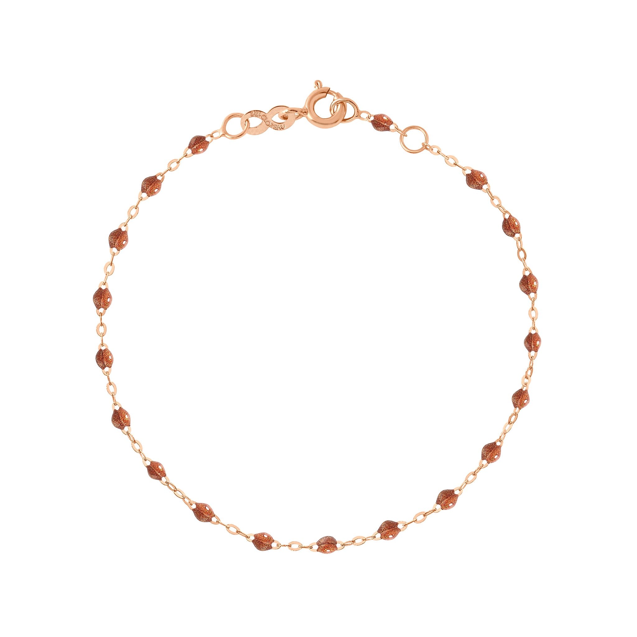 Bracelet fauve Classique Gigi, or rose, 17 cm