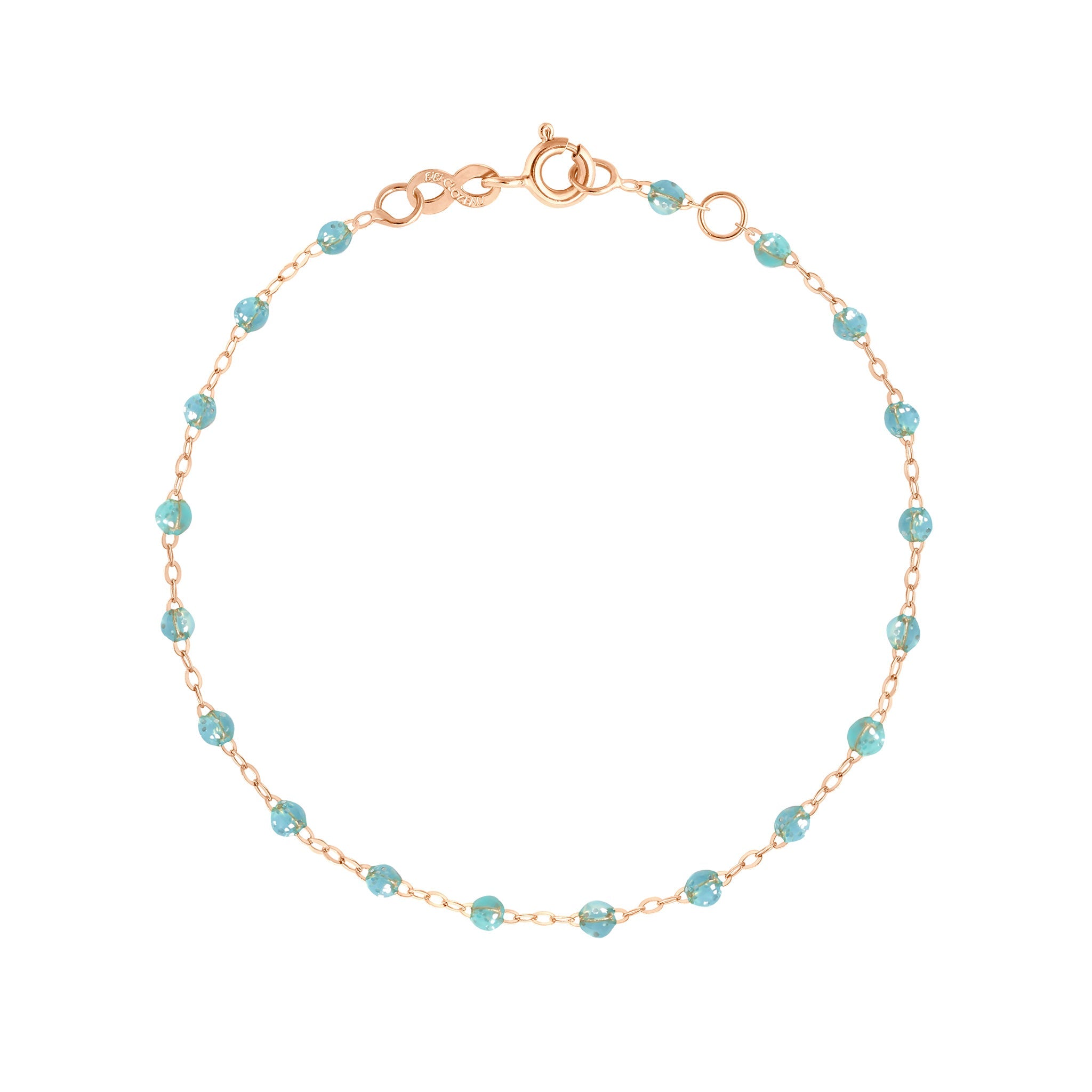 Bracelet aqua Classique Gigi, or rose, 18 cm