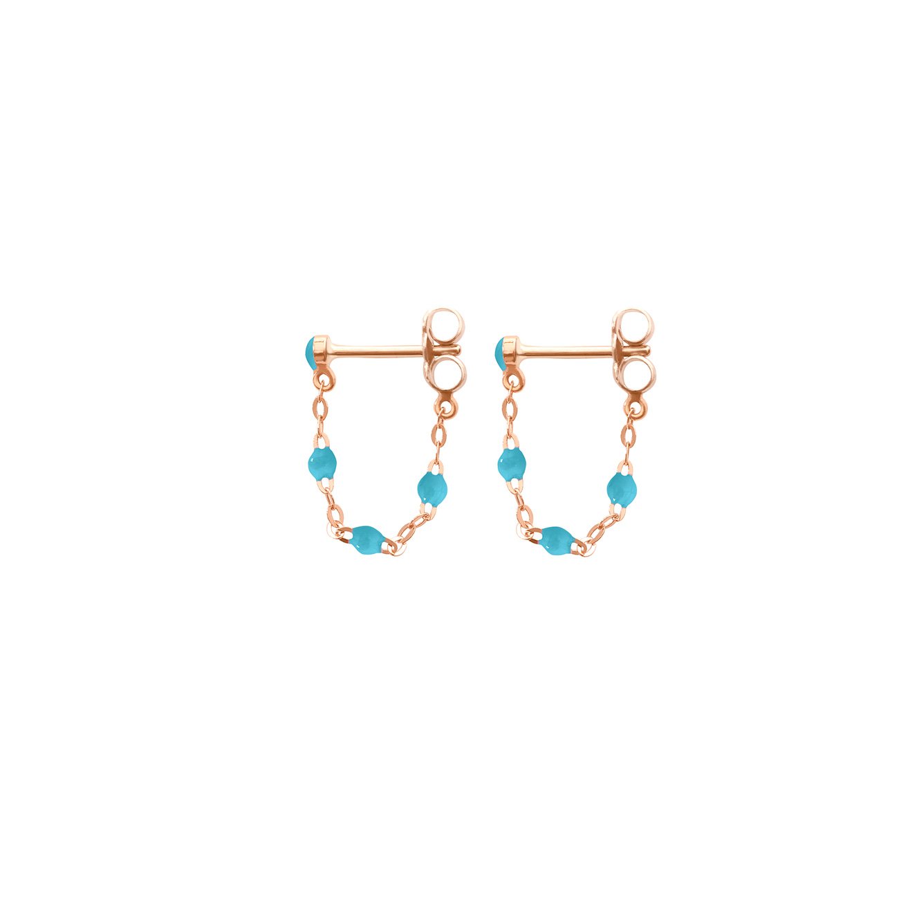 Boucles d'oreilles turquoise Classique Gigi, or rose classique gigi Référence :  b4gi001r34xxxx -1