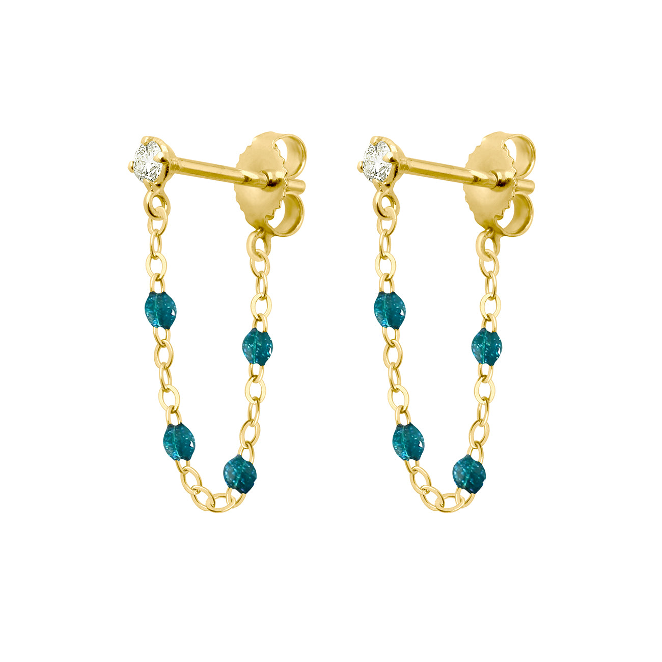 Boucles d'oreilles jungle Gigi Suprême, or jaune, diamants